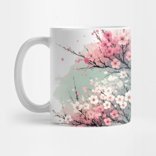 Blossom of Renewal Spring Awakening Illustration Mug